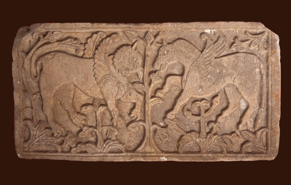 Pluteo di età mediobizantina, bestiario - Museo Archeologico Nazionale di Cagliari - da Catalogo Beni Culturali RAS