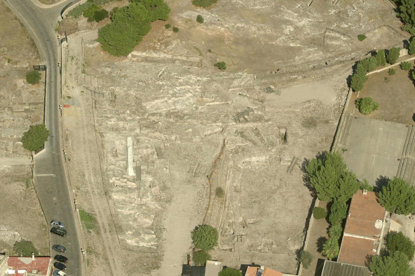Sant'Antioco, römische Stadt Sulci. Fotos von Sardinien Luftbilder - Orthophotos und kartografische Daten © Agea, Alle Rechte vorbehalten