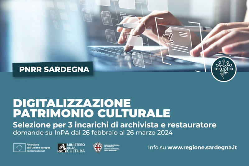 Selezione per il conferimento di n. 3 incarichi individuali di lavoro autonomo BUSINESS MANAGER nell’ambito del progetto “Strategie e piattaforme digitali per il patrimonio culturale”