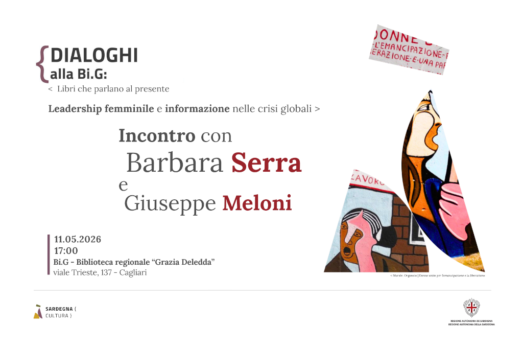 Dialoghi alla Bi.G. quinto incontro - Lunedì 11 maggio: con Barbara Serra e Giuseppe Meloni