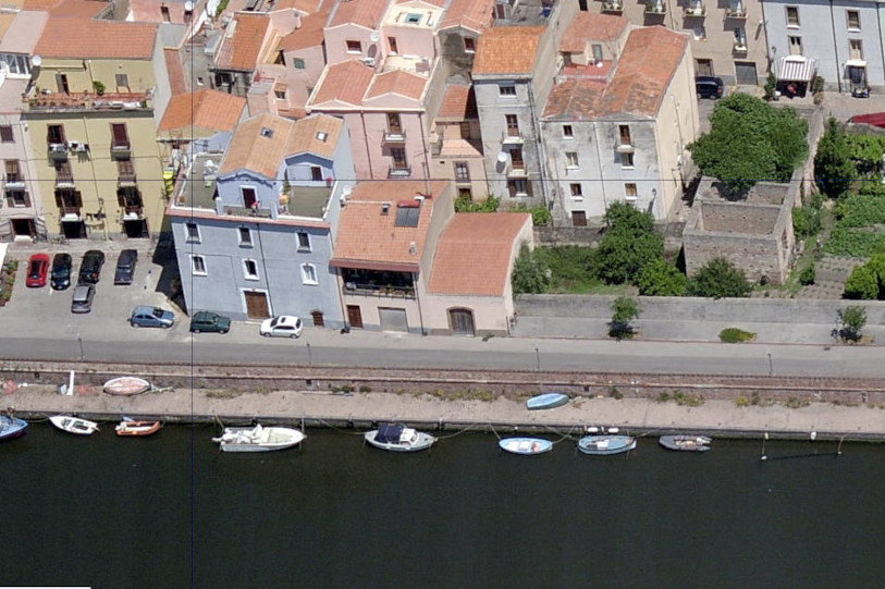 Bosa, Diocesan Museum of Sacred Art headquarters of Bosa - from Sardinia Aerial Photos - Orthophotos and Cartographic Data © Agea, All rights reserved