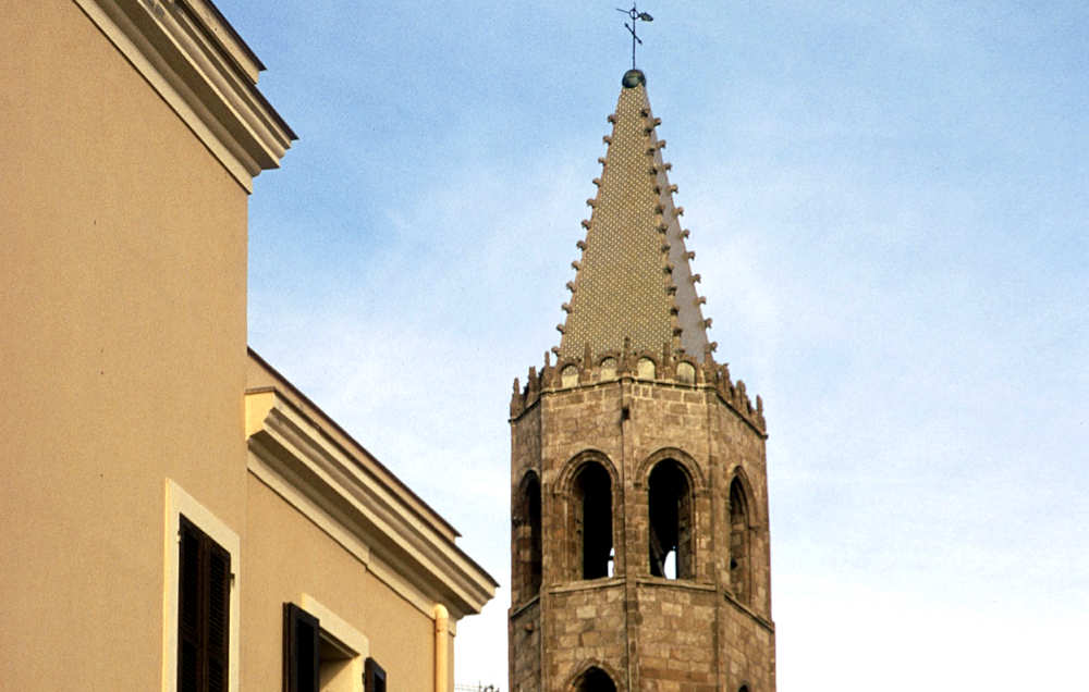 Alghero, Cattedrale di Santa Maria, scorcio del campanile