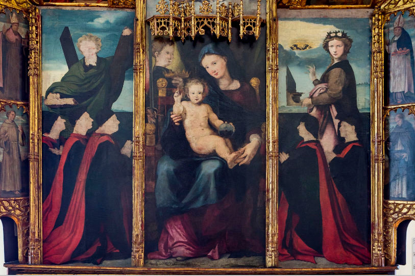  Retablo dei Consiglieri, particolare, di Pietro Cavaro (1518; 1537). Foto di Pierluigi Dessi, da Catalogo BB CC RAS