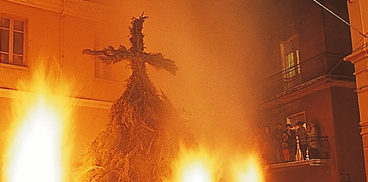 Feuer des Heiligen Antonius des Abtes in Dorgali