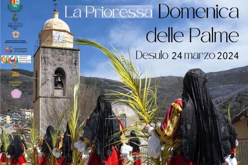 Domenica delle Palme a Desulo con le Prioresse alla Chiesa del Carmelo