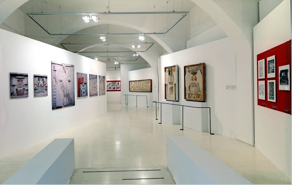 Nuoro, ex tribunale, mostra, Nivola. "L'investigazione dello spazio" - da Risorse digitali Sardegna, Identità Visuale