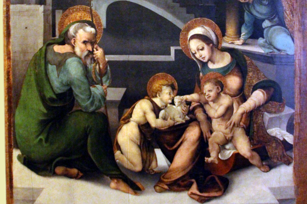 Giovanni Spano Art Gallery, Holy Family, Master of Ozieri, 16th century