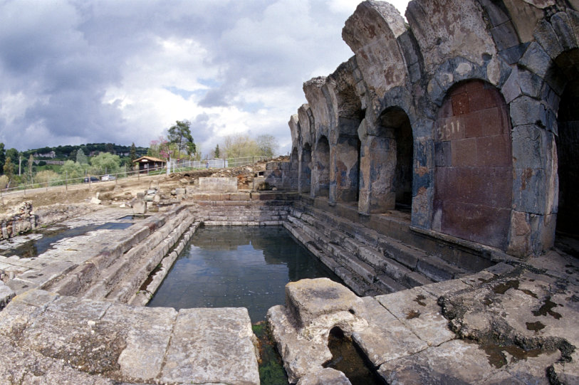Fordongianus, sas termas romanas. Foto de Bruno Manunza, 2009, de Sardigna DL