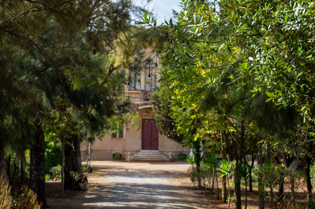 Jardín del edificio de la Asociación Minera de Cerdeña. Foto de Marta Cincotti, 2025, del Catalogo BBCC