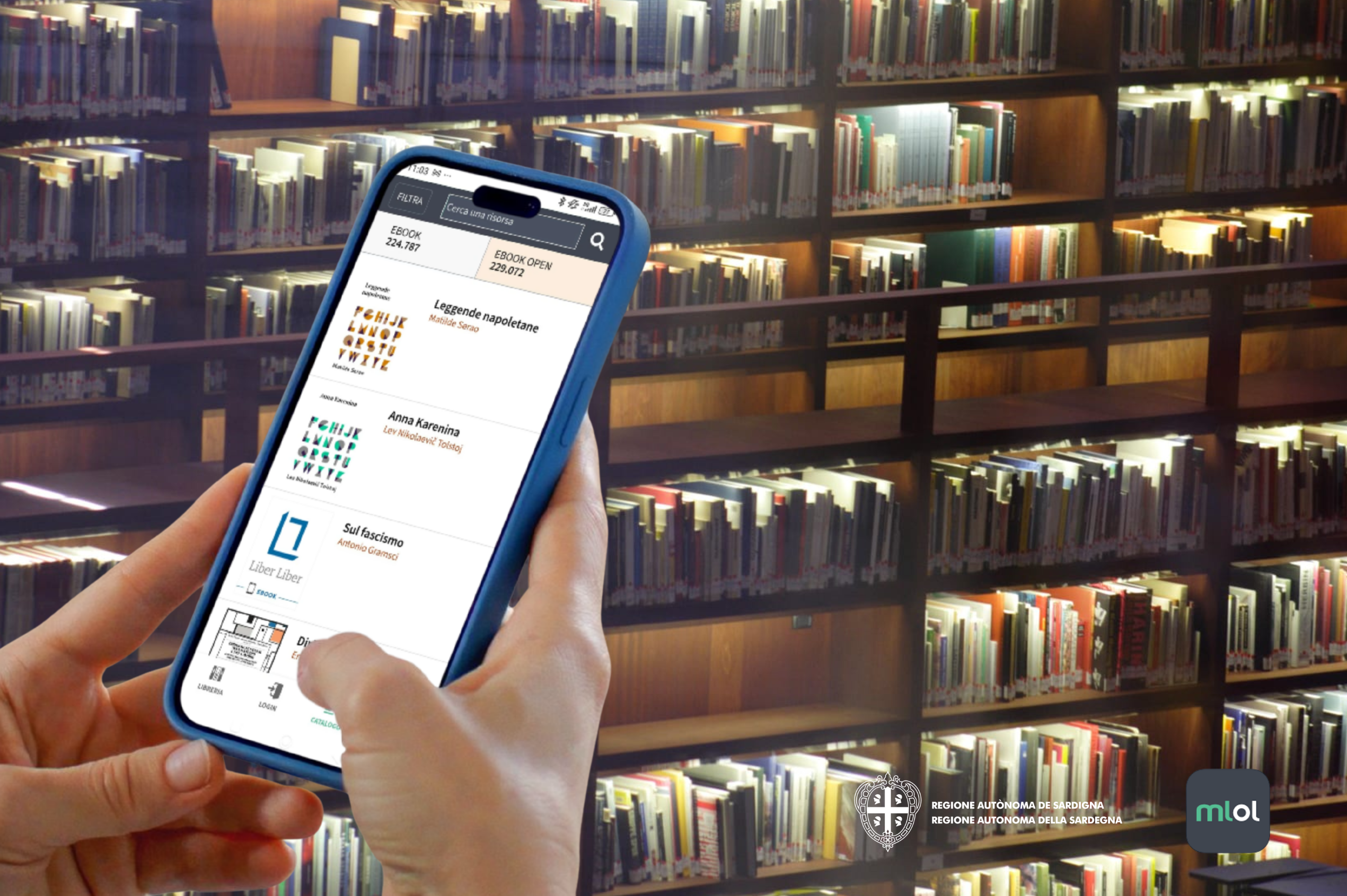 MLOL: arriva in Sardegna la biblioteca digitale per leggere quotidiani, riviste e contenuti multimediali culturali e scientifici da tutto il mondo