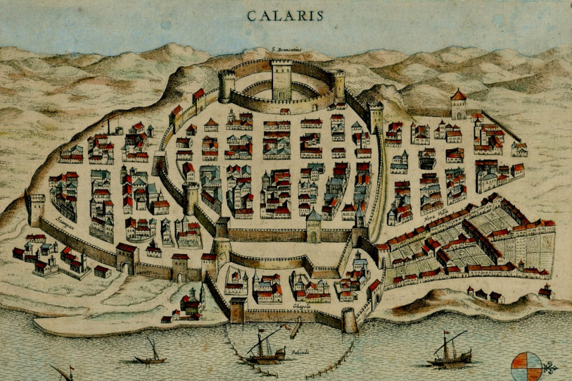 Tavola da "Theatrum civitatum nec non admirandorum Neapolis et Siciliae Regnorum", del 1680, da Sardegna DL