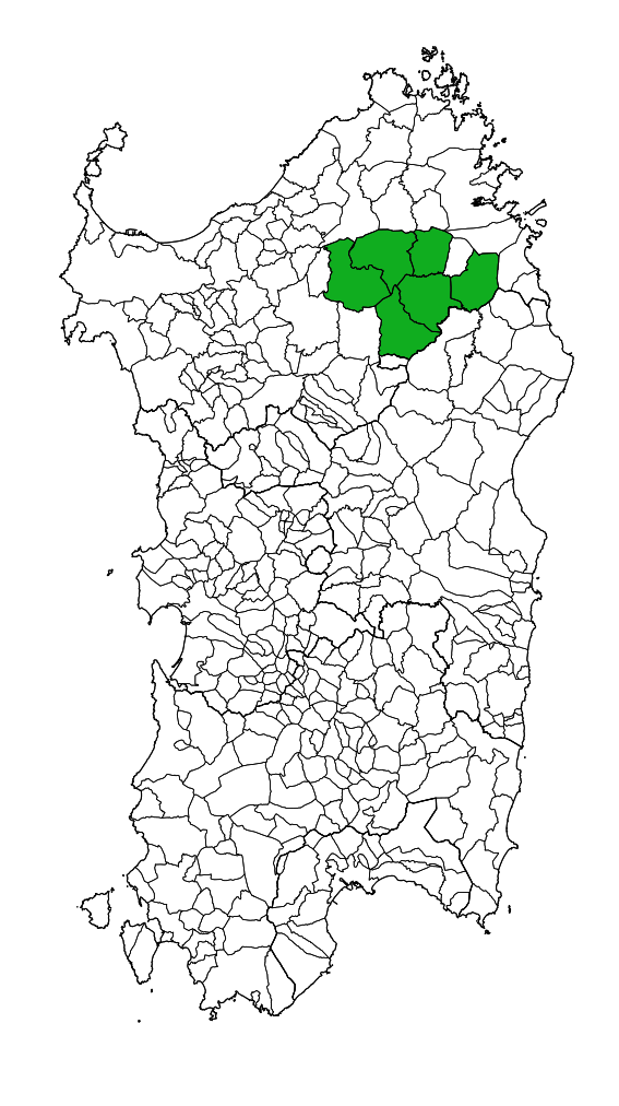 Alà dei Sardi Mappa Servizi linguistici