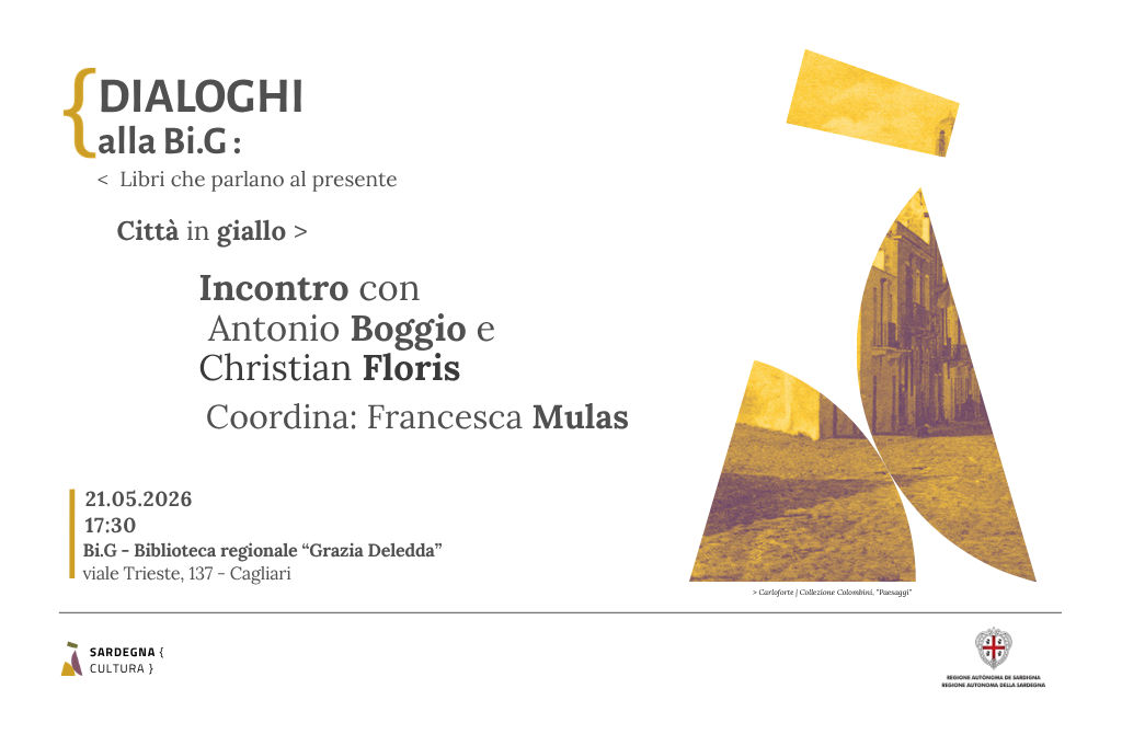 Dialoghi alla Bi.G  Giovedì, 21 maggio: "Città in giallo"