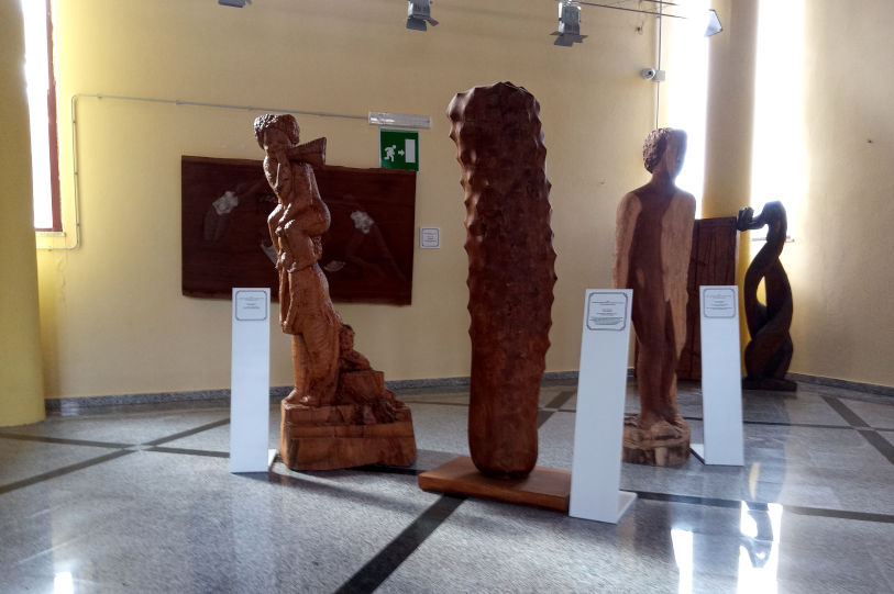 Buddusò, musée d'art contemporain, à l'intérieur du musée. Photo de Tomaso Tuccone, du Musée d'art contemporain de Buddusò