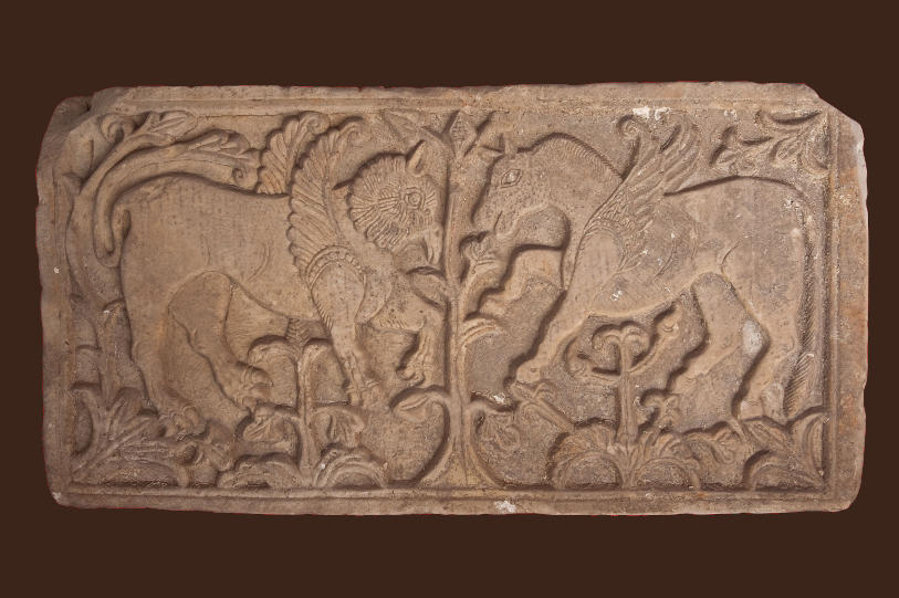 Pluteo of the Middle Byzantine Age, Bestiary - National Archaeological Museum of Cagliari - from Catalogo Beni Culturali RAS