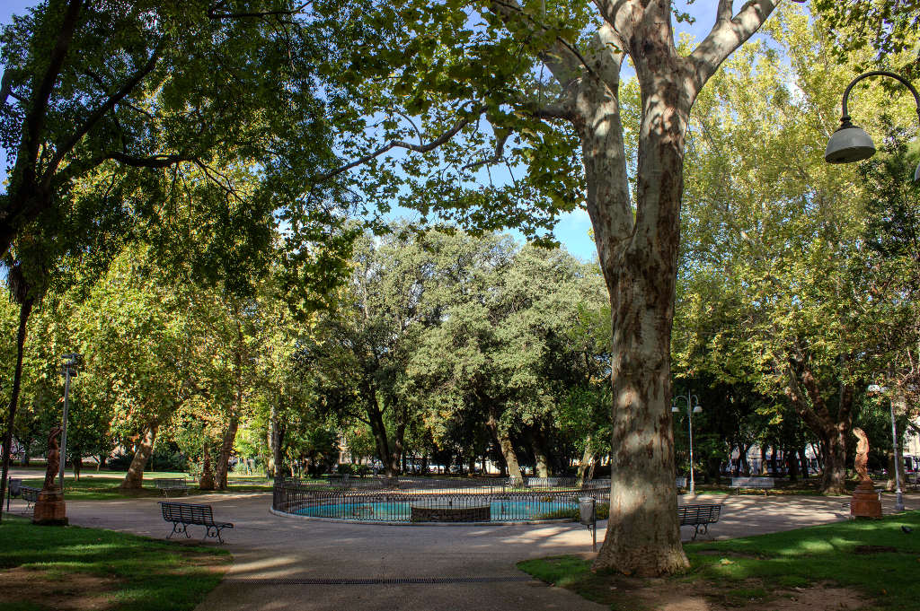 Jardines públicos de Sassari. Foto de Angela Nieddu, 2025, del Catalogo BBCC