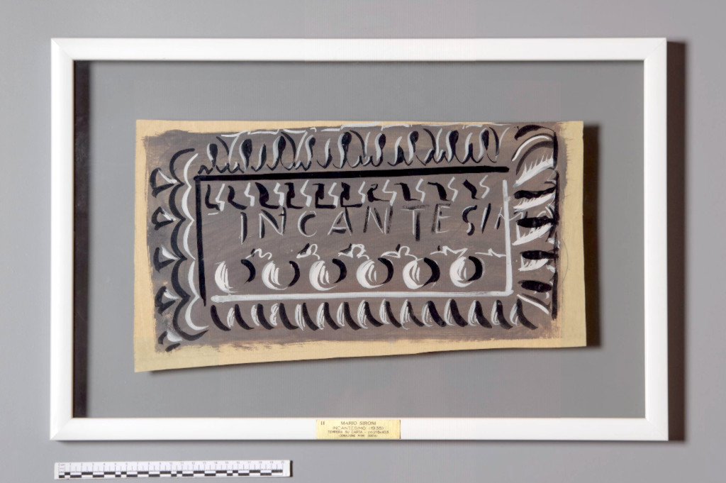 Sassari, Mario Sironi Collection, “Enchantment”, tempera on paper, 1935. Photo by Pierluigi Dessì, from Catalogo BBCC RAS